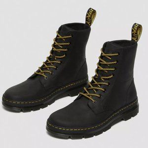 Dr. Martens |  COMBS LEATHER BOOTS | Black - Wyoming | NWT Size 8 US M |…